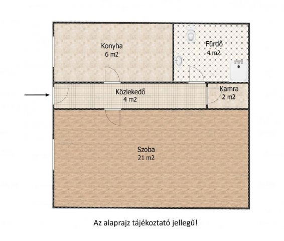 Eladó téglalakás, Budapesten, X. kerületben 39.9 M Ft, 1 szobás