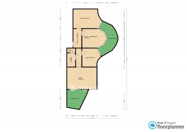 Eladó téglalakás, Budapesten, I. kerületben 245 M Ft, 3 szobás
