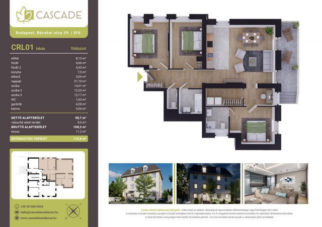 Eladó téglalakás, Budapesten, XIV. kerületben, Bácskai utcában