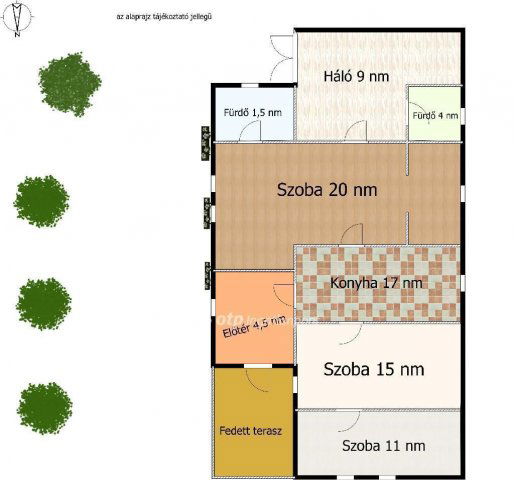Eladó családi ház, Dabason 61.5 M Ft, 2+2 szobás