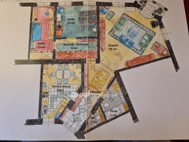 Eladó téglalakás, Budapesten, II. kerületben 188 M Ft, 3 szobás