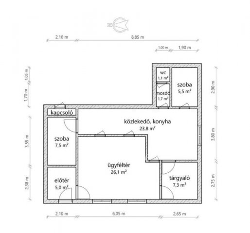 Eladó iroda, Hajdúdorogon 29 M Ft / költözzbe.hu