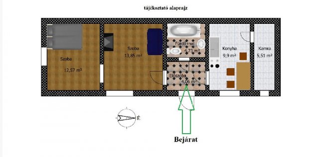 Eladó téglalakás, Budapesten, III. kerületben 37.8 M Ft