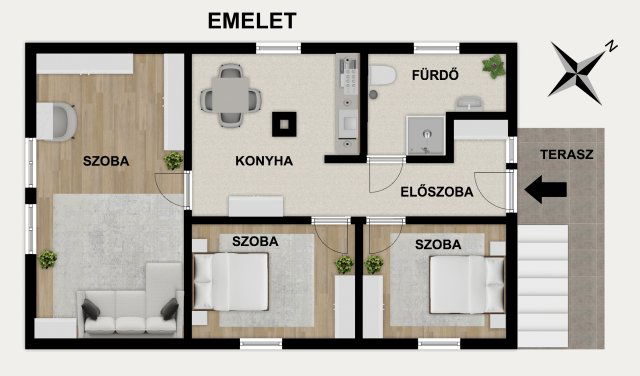 Eladó családi ház, Szentendrén, Honvéd utcában 174.9 M Ft