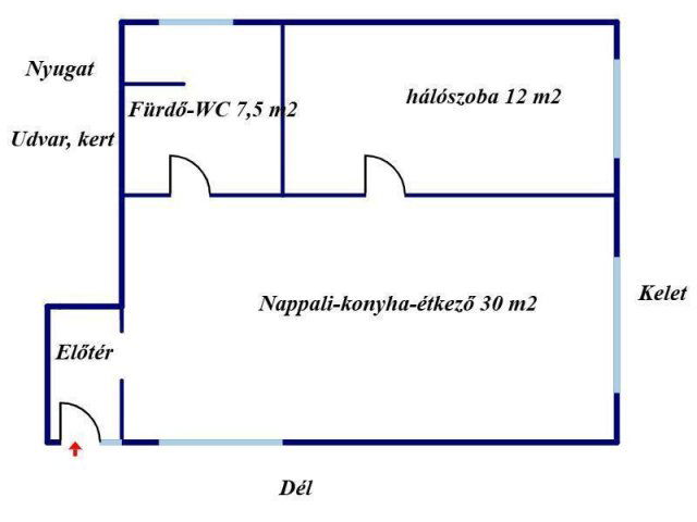 Eladó családi ház, Nyírtelken 32 M Ft, 2 szobás