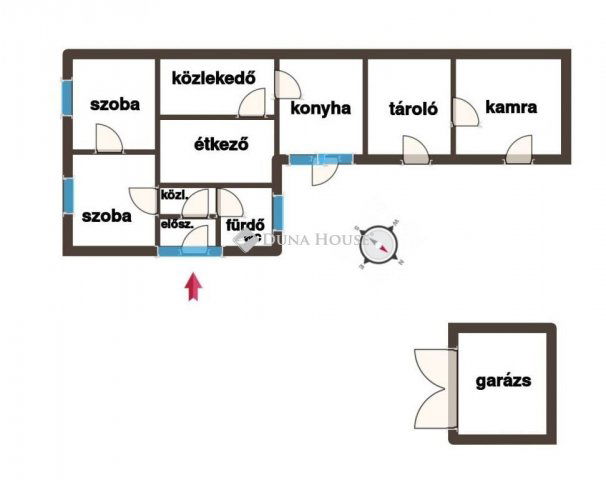 Eladó családi ház, Dunatetétlenen 37 M Ft, 2 szobás