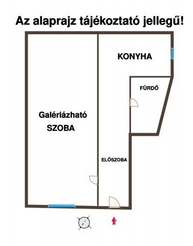 Eladó téglalakás, Budapesten, VII. kerületben 65 M Ft, 1 szobás