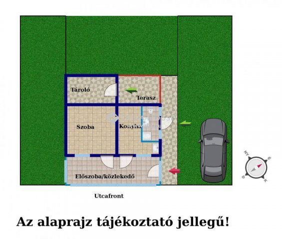 Eladó családi ház, Tiszakécskén 10 M Ft, 1 szobás