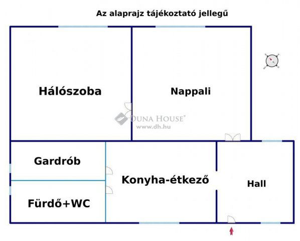 Eladó családi ház, Makón 52 M Ft, 2 szobás