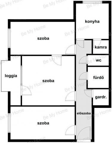Eladó panellakás, Budapesten, XX. kerületben 65 M Ft, 3 szobás