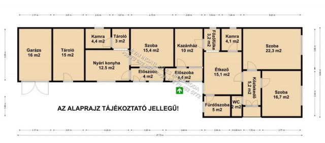 Eladó családi ház, Békéscsabán 53.5 M Ft, 3 szobás