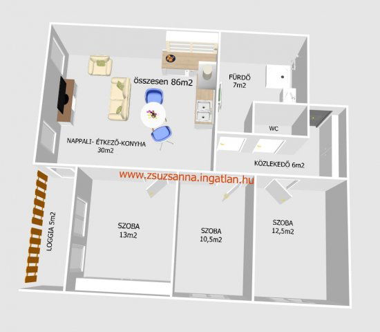 Eladó téglalakás, Szekszárdon, Mátyás Király utcában