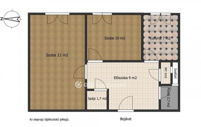 Eladó téglalakás, Dunaújvárosban 33.7 M Ft, 2 szobás