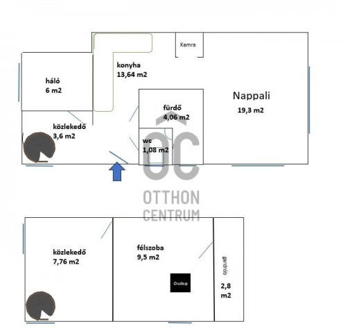 Eladó ikerház, Budapesten, XXI. kerületben 77.9 M Ft, 3 szobás