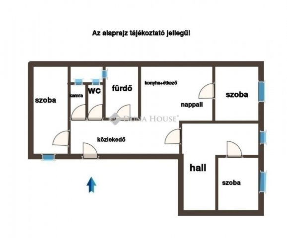 Eladó téglalakás, Budapesten, VIII. kerületben 75.9 M Ft