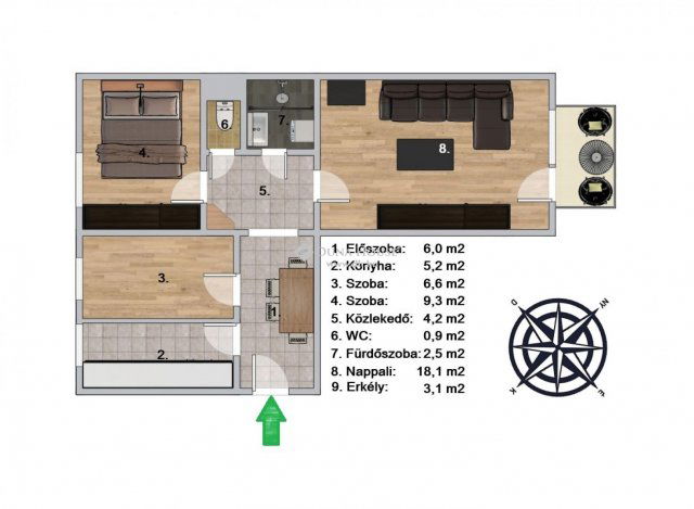 Eladó panellakás, Budapesten, XIX. kerületben 62.9 M Ft