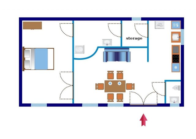 Kiadó téglalakás, albérlet, V. kerületben, Károly körúton