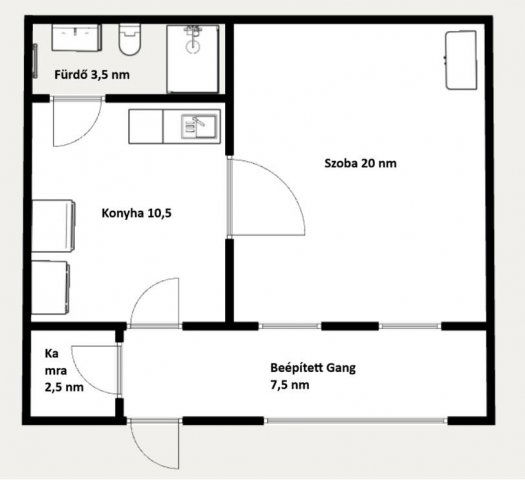 Eladó téglalakás, Tatán 25.9 M Ft, 1 szobás