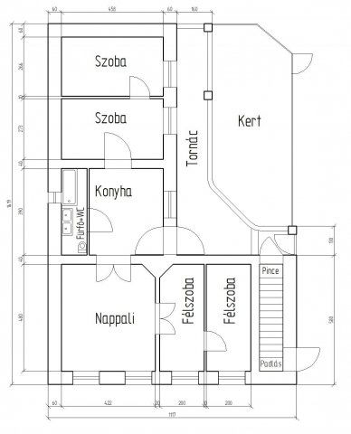 Eladó sorház, Tatán 44 M Ft, 3+2 szobás / költözzbe.hu