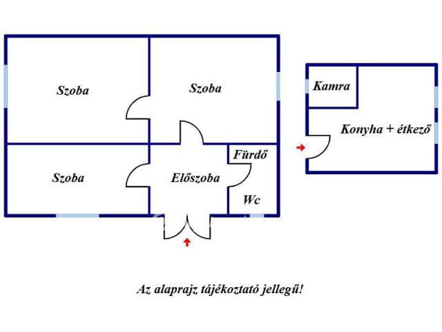 Eladó családi ház, Kunszentmártonban 9.6 M Ft, 2+1 szobás