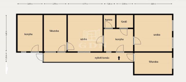 Eladó családi ház, Domonyban 12 M Ft, 2+2 szobás