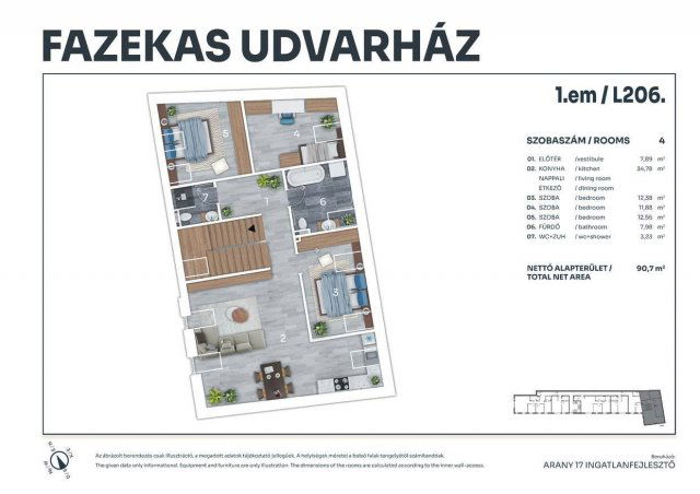Eladó téglalakás, Tatán, Fazekas utcában 124 M Ft, 4 szobás