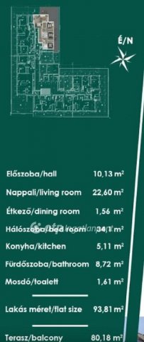 Eladó téglalakás, Budapesten, XIII. kerületben 192 M Ft