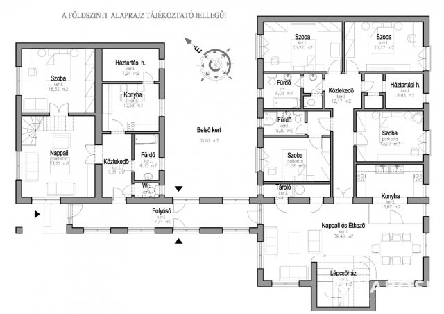Eladó családi ház, Szegeden 230 M Ft, 13+3 szobás