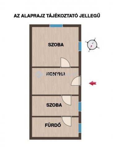 Eladó családi ház, Gércén 6.5 M Ft, 1 szobás