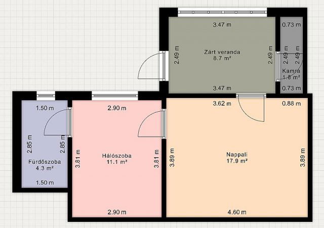 Eladó téglalakás, Budapesten, XXI. kerületben 19.9 M Ft