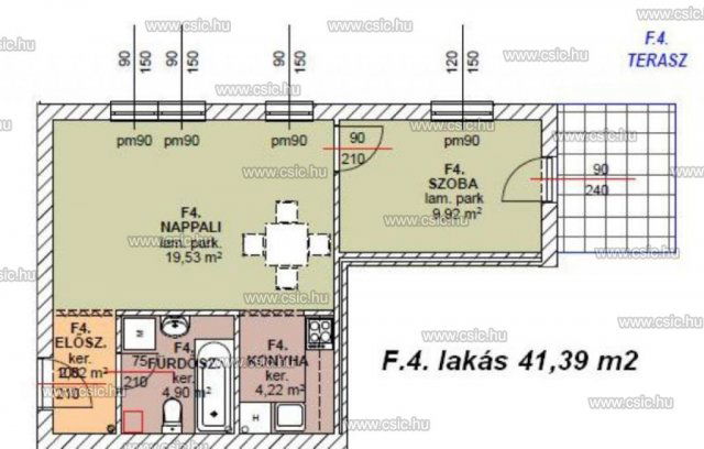 Eladó téglalakás, Pomázon 57.8 M Ft, 2 szobás