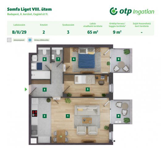 Eladó téglalakás, Budapesten, X. kerületben, Ceglédi úton