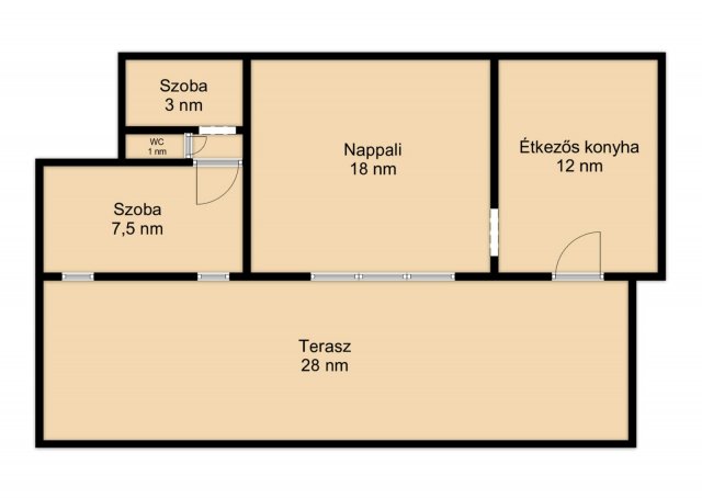 Eladó téglalakás, Budapesten, XIX. kerületben 49.9 M Ft