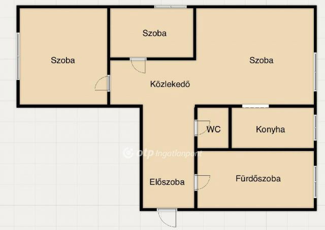 Eladó téglalakás, Miskolcon 39.99 M Ft, 2+1 szobás