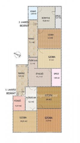 Eladó családi ház, Alsónémediben 74.9 M Ft, 5 szobás