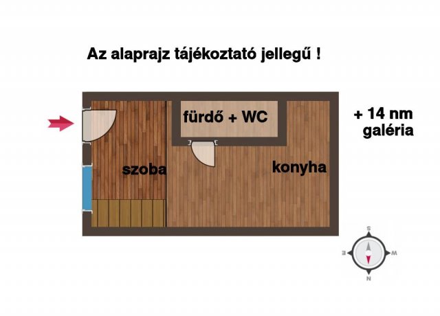 Eladó téglalakás, Budapesten, VIII. kerületben 32.8 M Ft
