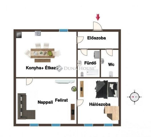 Eladó téglalakás, Szombathelyen 54.9 M Ft, 2 szobás