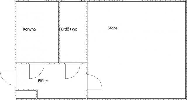 Eladó téglalakás, Nagykanizsán 28.5 M Ft, 1 szobás