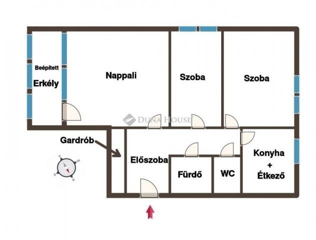 Eladó panellakás, Budapesten, XIX. kerületben 69 M Ft, 3 szobás