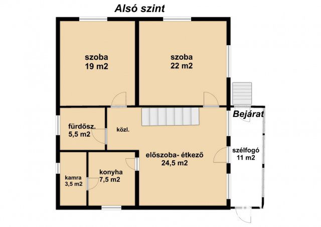 Eladó családi ház, Herenden 78.9 M Ft, 5 szobás