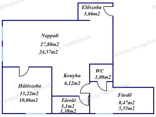 Eladó téglalakás, Békéscsabán, Vécsey utcában 45.99 M Ft