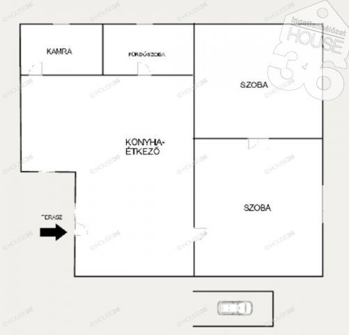 Eladó családi ház, Kecskeméten 51.5 M Ft, 2 szobás