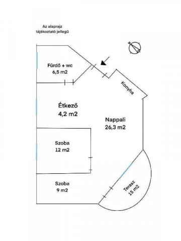 Eladó téglalakás, Budapesten, XV. kerületben 87 M Ft, 2+1 szobás