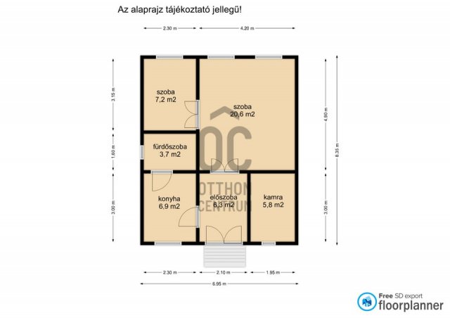 Eladó sorház, Nagykanizsán 36 M Ft, 2 szobás