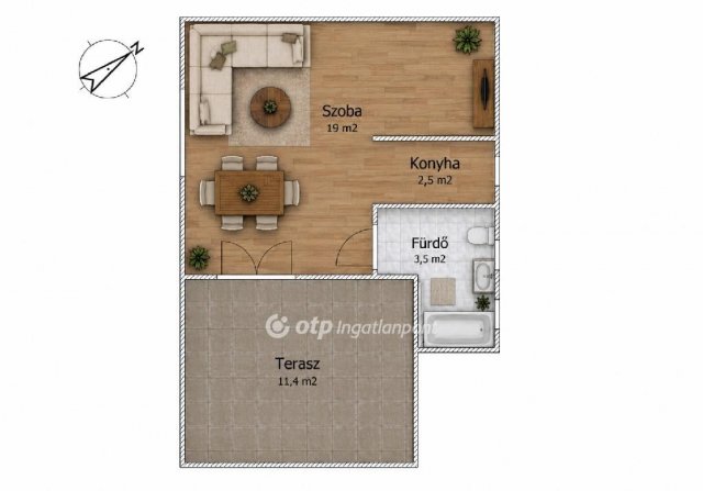 Eladó nyaraló, Szigetszentmártonban 29.5 M Ft, 1 szobás