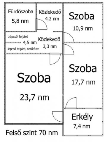 Eladó családi ház, Ajkán 65.9 M Ft, 3+1 szobás