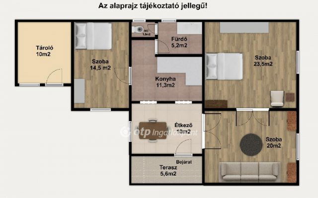 Eladó családi ház, Öttevényen 74.9 M Ft, 3 szobás