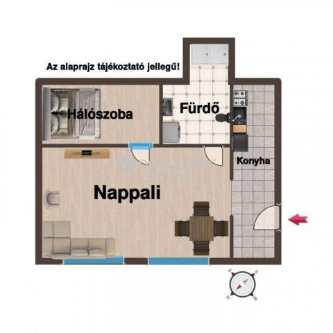 Eladó téglalakás, Budapesten, XX. kerületben 42 M Ft, 2 szobás