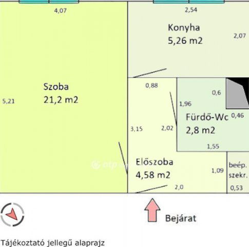 Eladó panellakás, Budapesten, XXI. kerületben 44.6 M Ft, 1 szobás