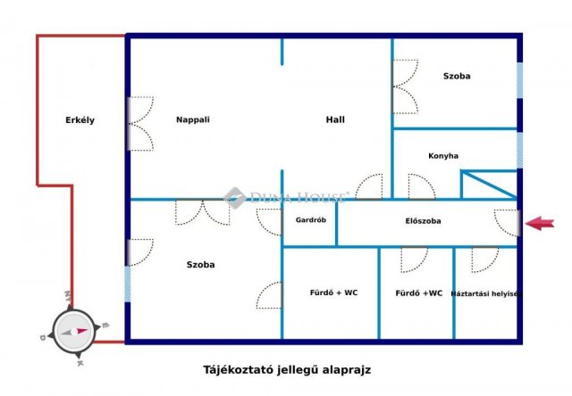 Kiadó téglalakás, albérlet, Budapesten, V. kerületben, 3 szobás